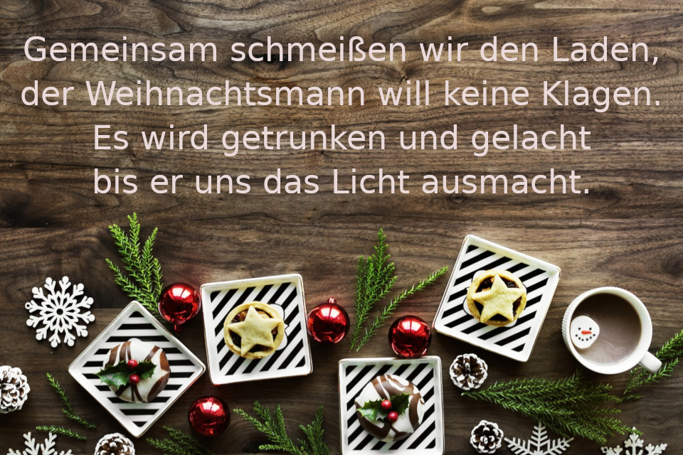 Weihnachtsfeier Sprüche