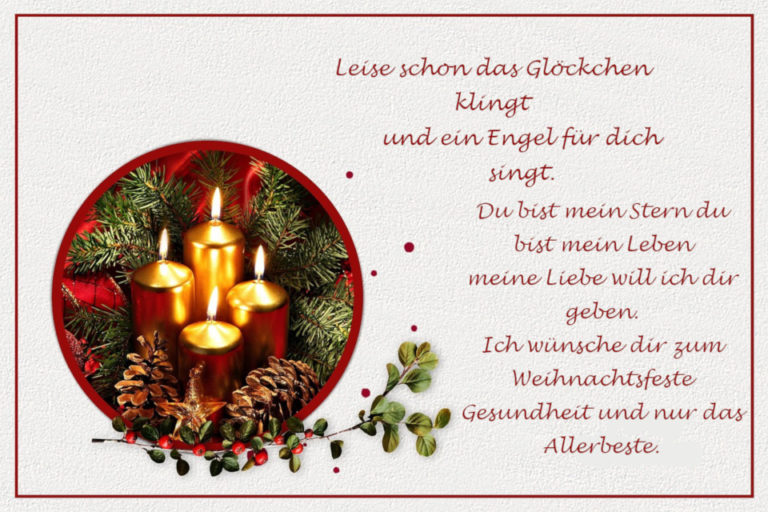 Weihnachtssprüche für meinen Schatz