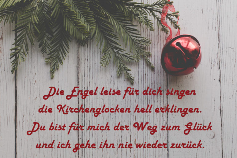 Weihnachtssprüche für meinen Schatz